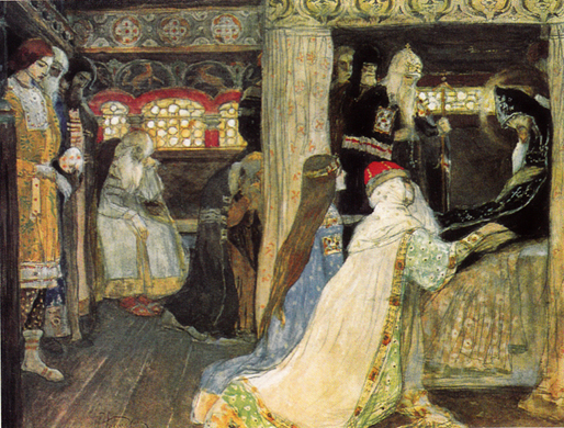 M. Nesterow:Kontschina Aleksandra Newskogo, 1900